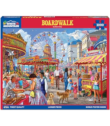 Amazon.co.jp: White Mountain Puzzles アメリカンダイナー 1000ピース